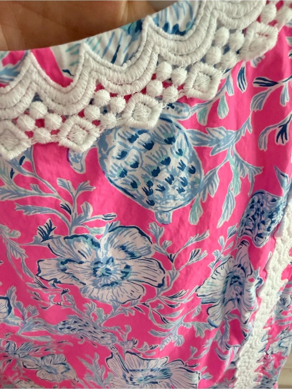 Lilly Pulitzer Ginge Shift Romper Pink Wave In Sea 6 - Picture 6 of 7